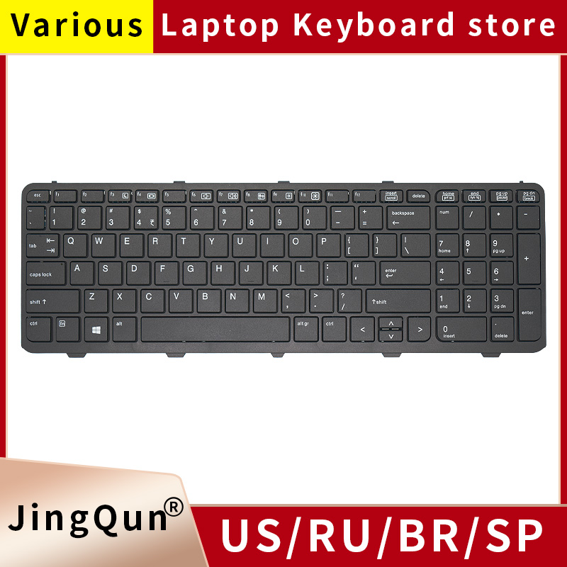 Gaming Keyboard Hp - Clavier SP/US/Russe pour HP PROBOOK 450