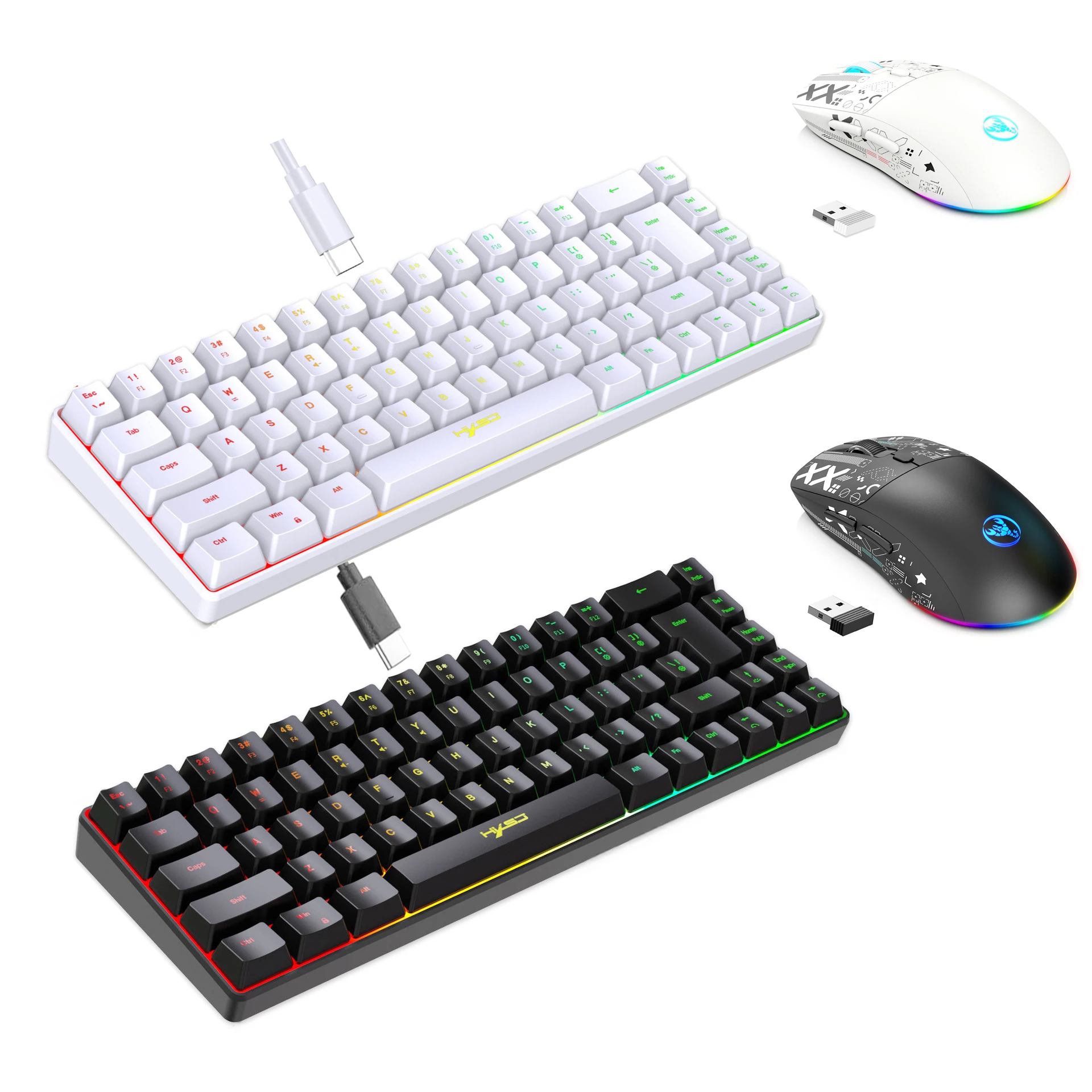 Gaming Keyboard Mouse Combo - Kit Clavier et Souris Gamer Rétroéclairé