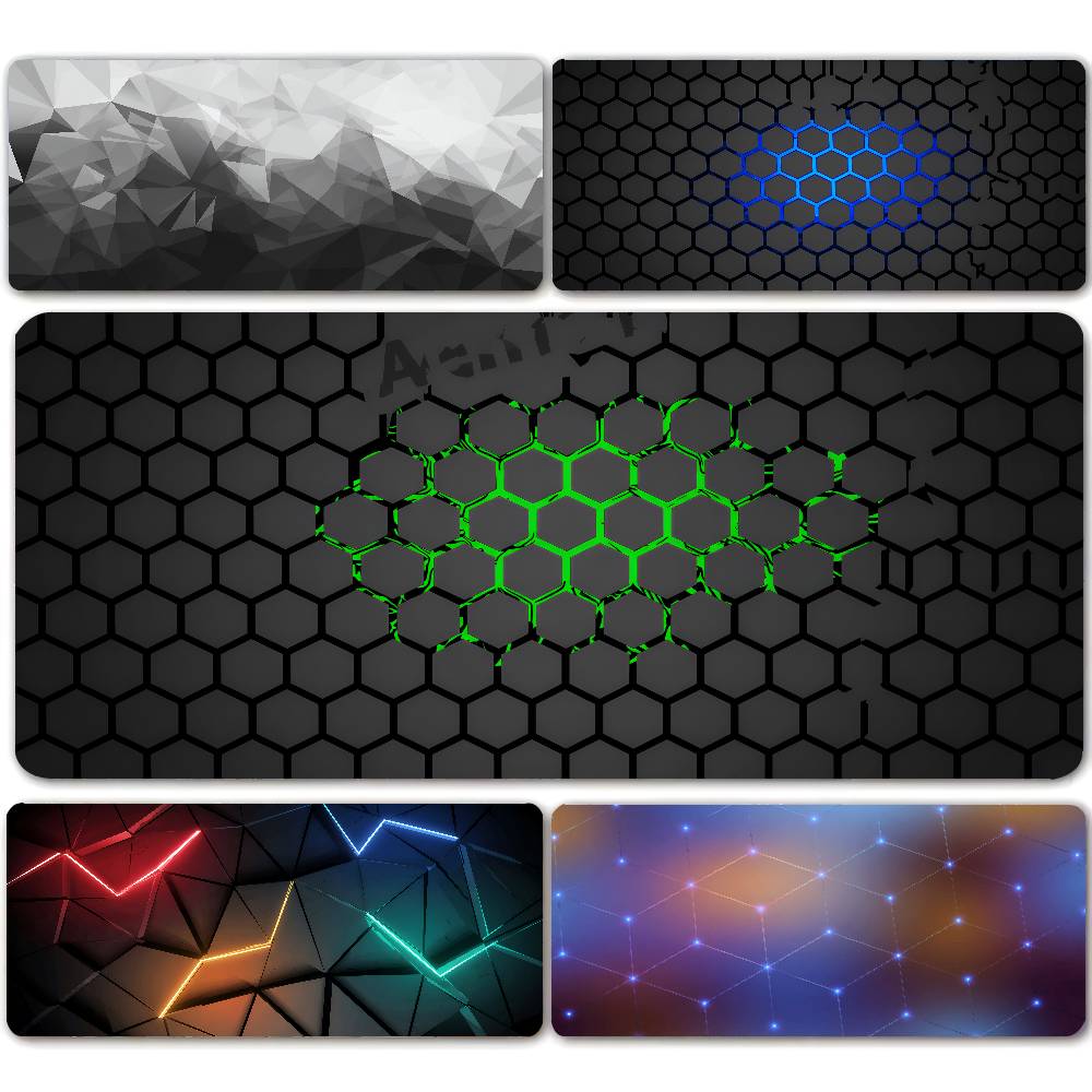Gaming Keyboard Higround - Grand tapis de souris géométrique 100x50cm,