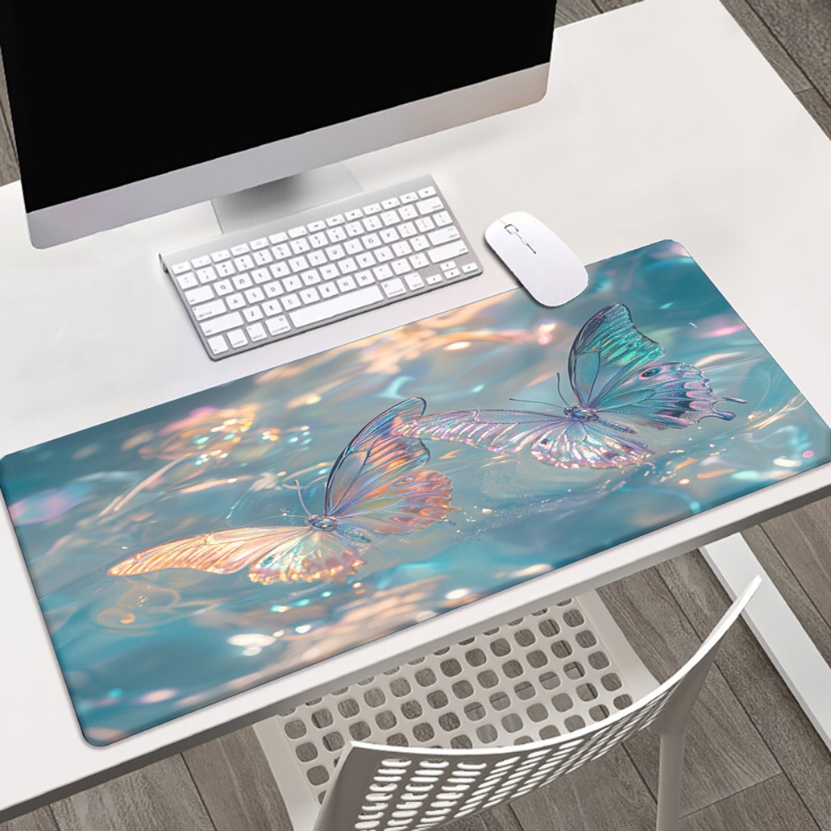 Gaming Keyboard Brand - Tapis de souris papillon en fer