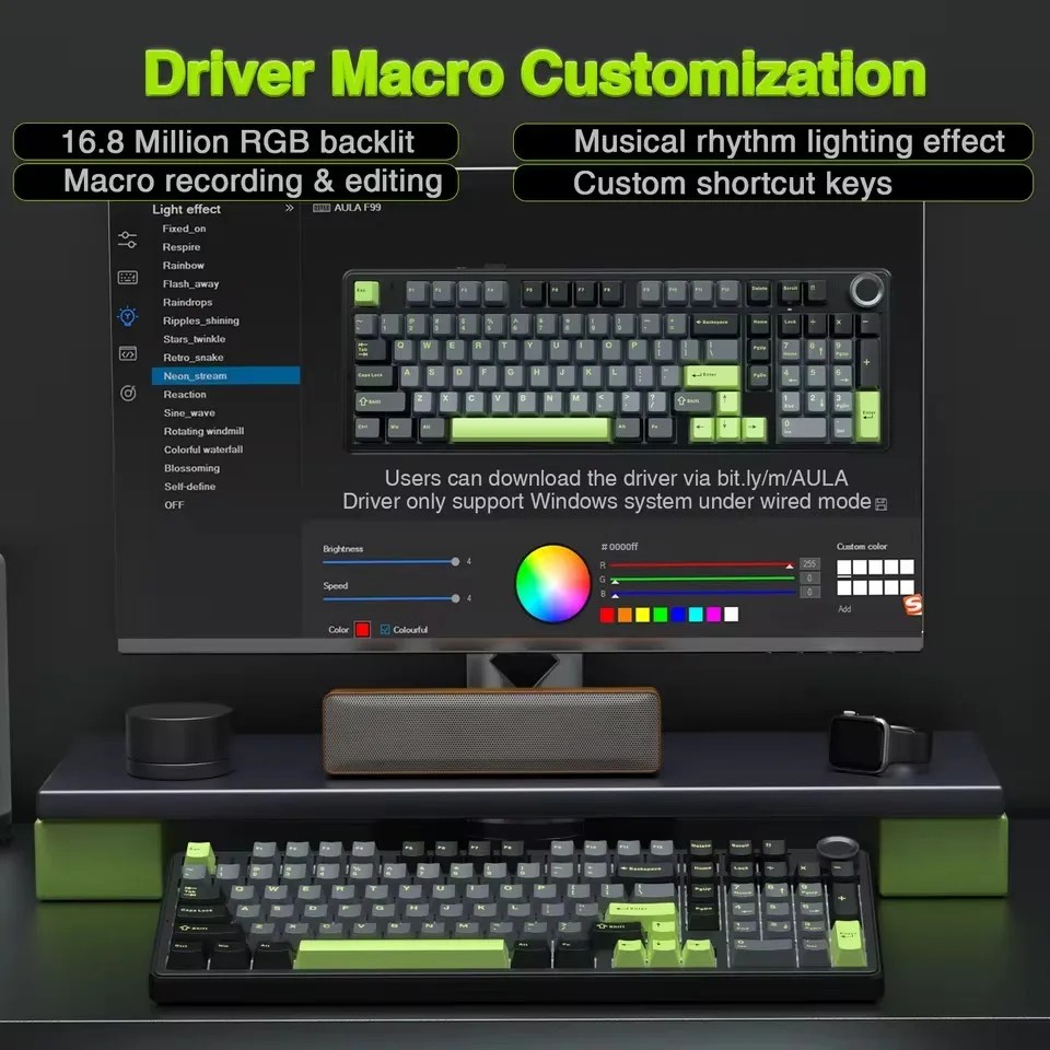 AULA F99PRO clavier mécanique  - Gaming Keyboard Hot Swappable avis et prix
