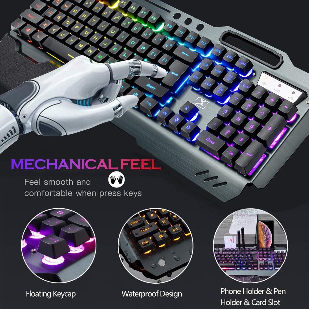 Clavier et souris de jeu sans  - Gaming Keyboard Mouse Combo avis et prix