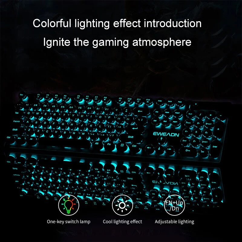Ensemble clavier et souris rét - Gaming Keyboard No Rgb avis et prix