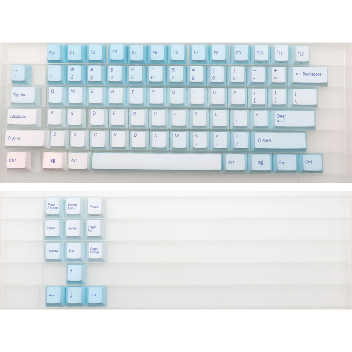 Capuchons de touches bleu givr - Keyboard Gaming Blue Switch avis et prix