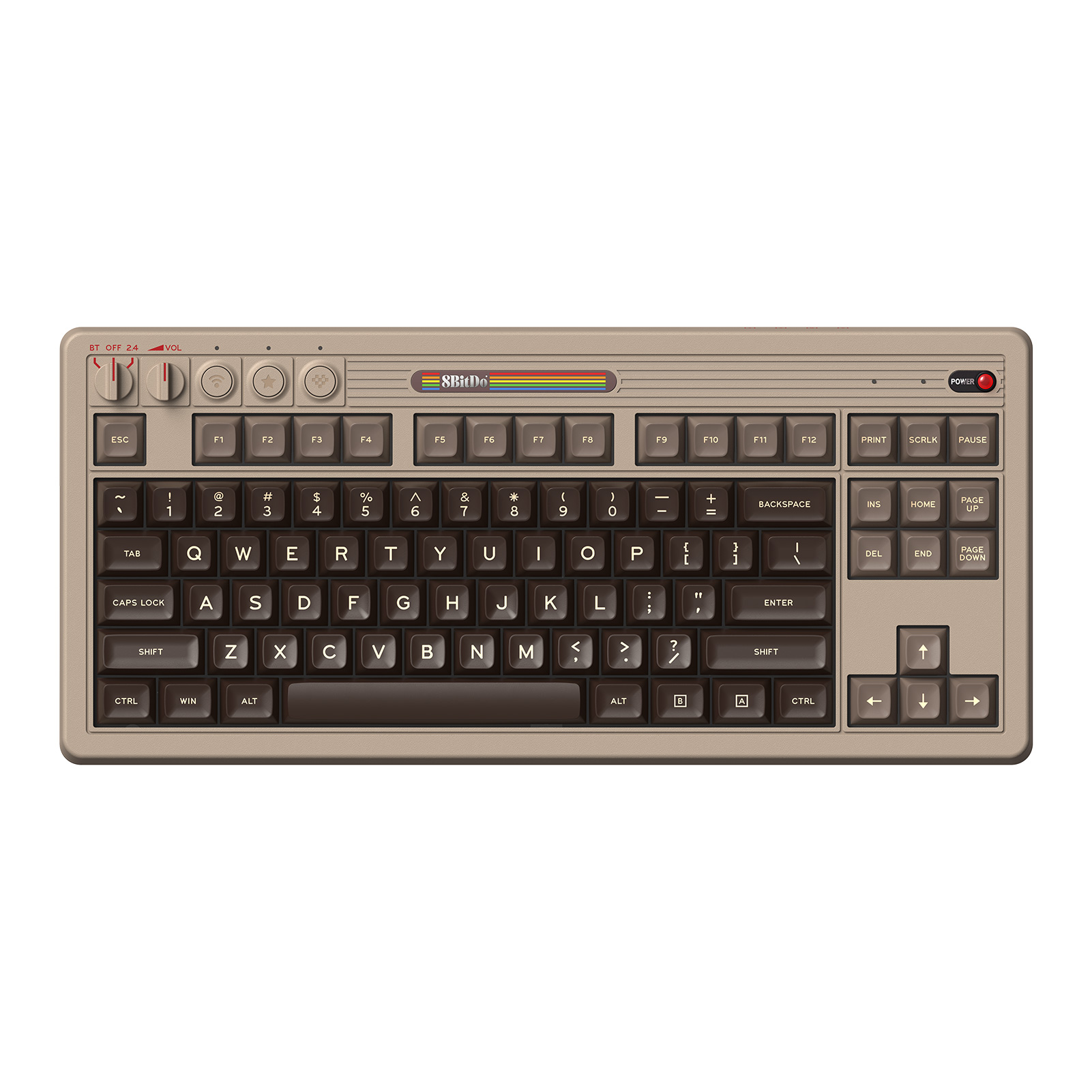 Clavier mécanique rétro 8BitDo - Gaming Keyboard Hot Swappable avis et prix