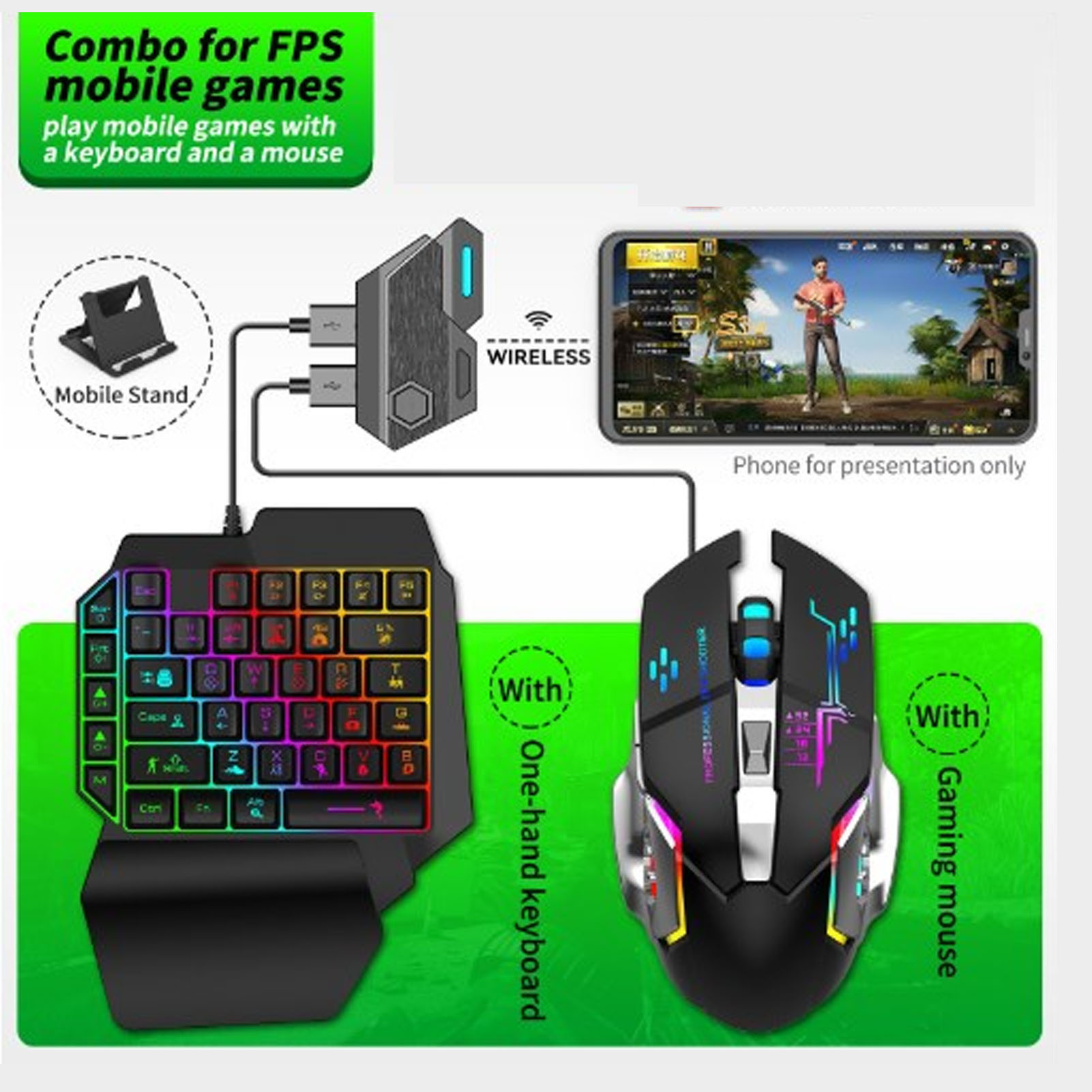 Ensemble convertisseur clavier - Gaming Keyboard Mouse Combo avis et prix