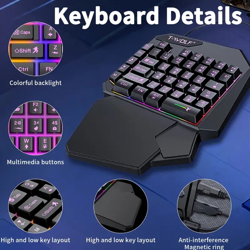 Clavier et souris de jeu 2 en  - Gaming Keyboard And Mouse For Xbox avis et prix