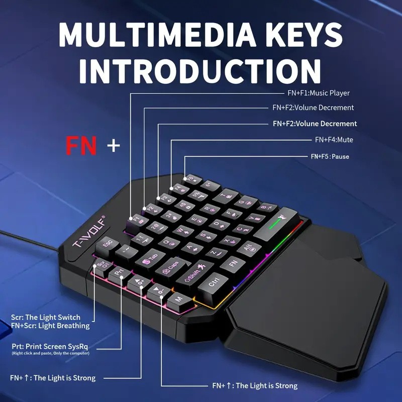 FocusOnPC TF900 Convertisseur  - Gaming Keyboard Mouse Combo avis et prix