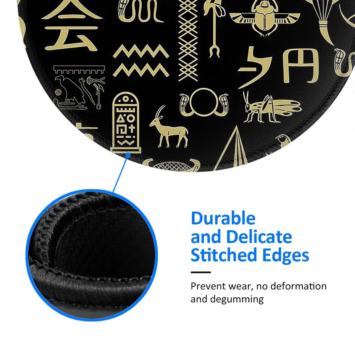 Tapis de souris rond avec dieu - Gaming Keyboard Egypt avis et prix