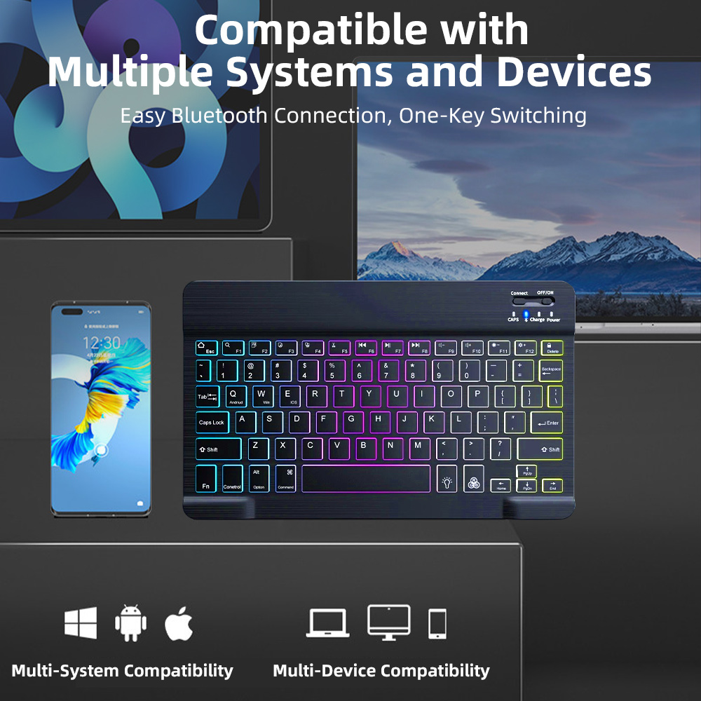 Clavier Bluetooth rétroéclairé - Gaming Keyboard Mouse Combo avis et prix