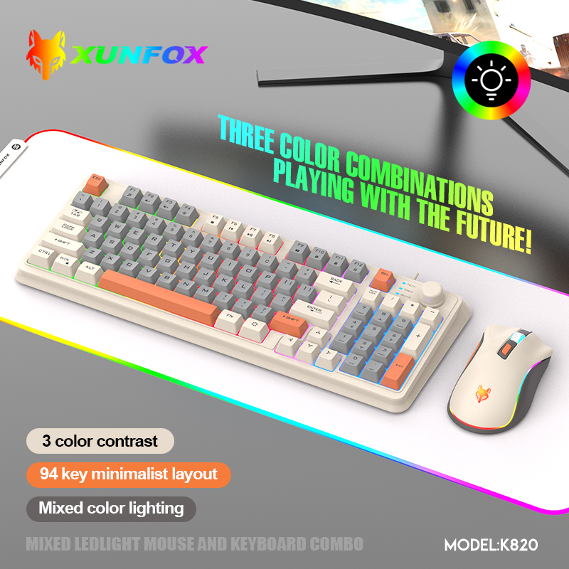 K820 USB filaire jeu clavier s - Gaming Keyboard And Mouse For Xbox avis et prix