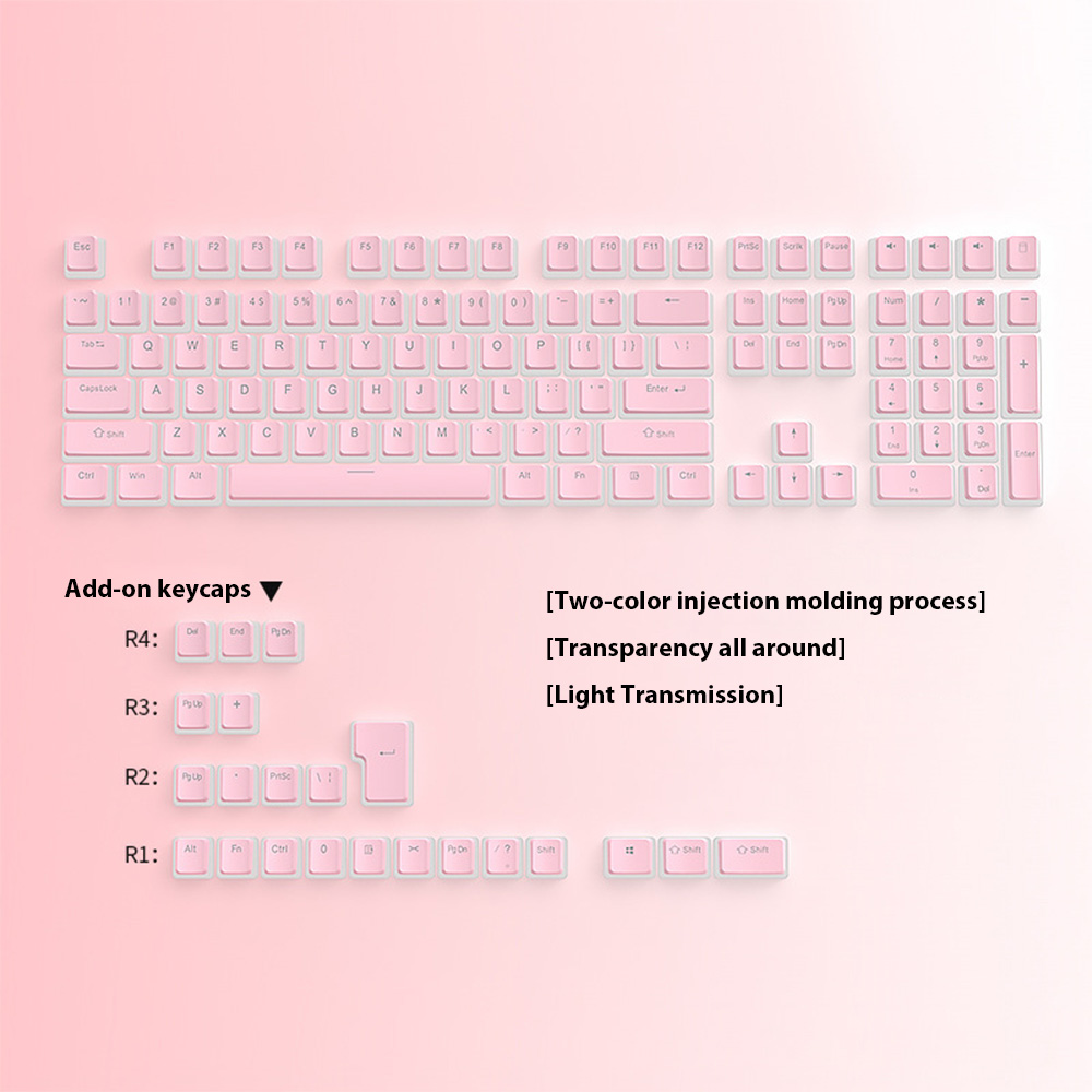 129 touches Pudding Keycaps PB - Gaming Keyboard No Rgb avis et prix