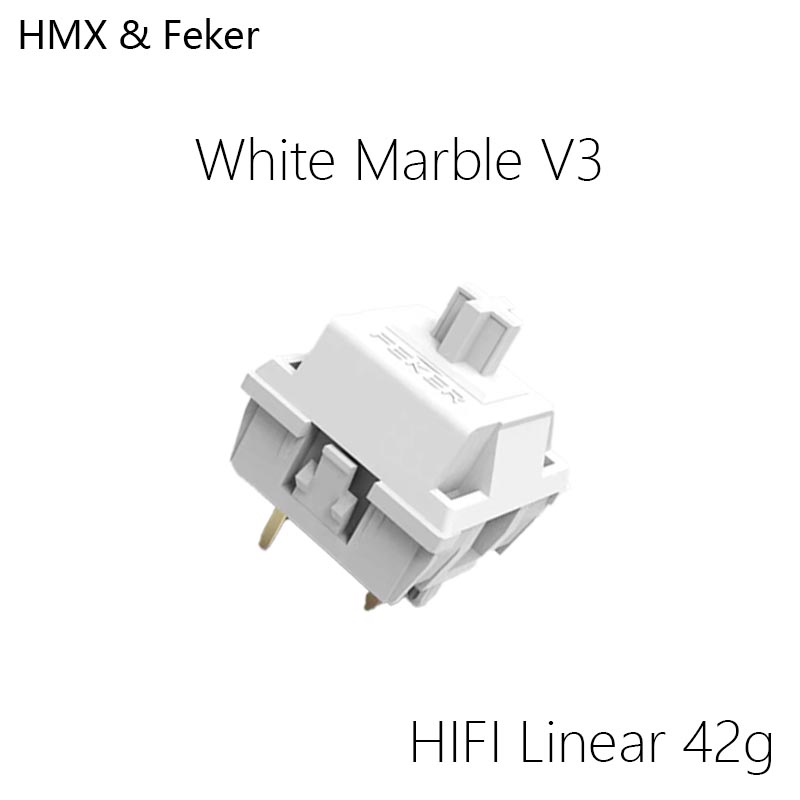 HMX Feker marbre blanc V3 écha - Gaming Keyboard Hot Swappable avis et prix