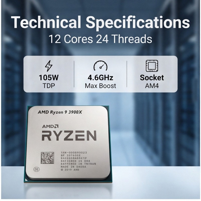 Processeur Ryzen 9 3900X pour  - Amd Cpu Ryzen 9 avis et prix