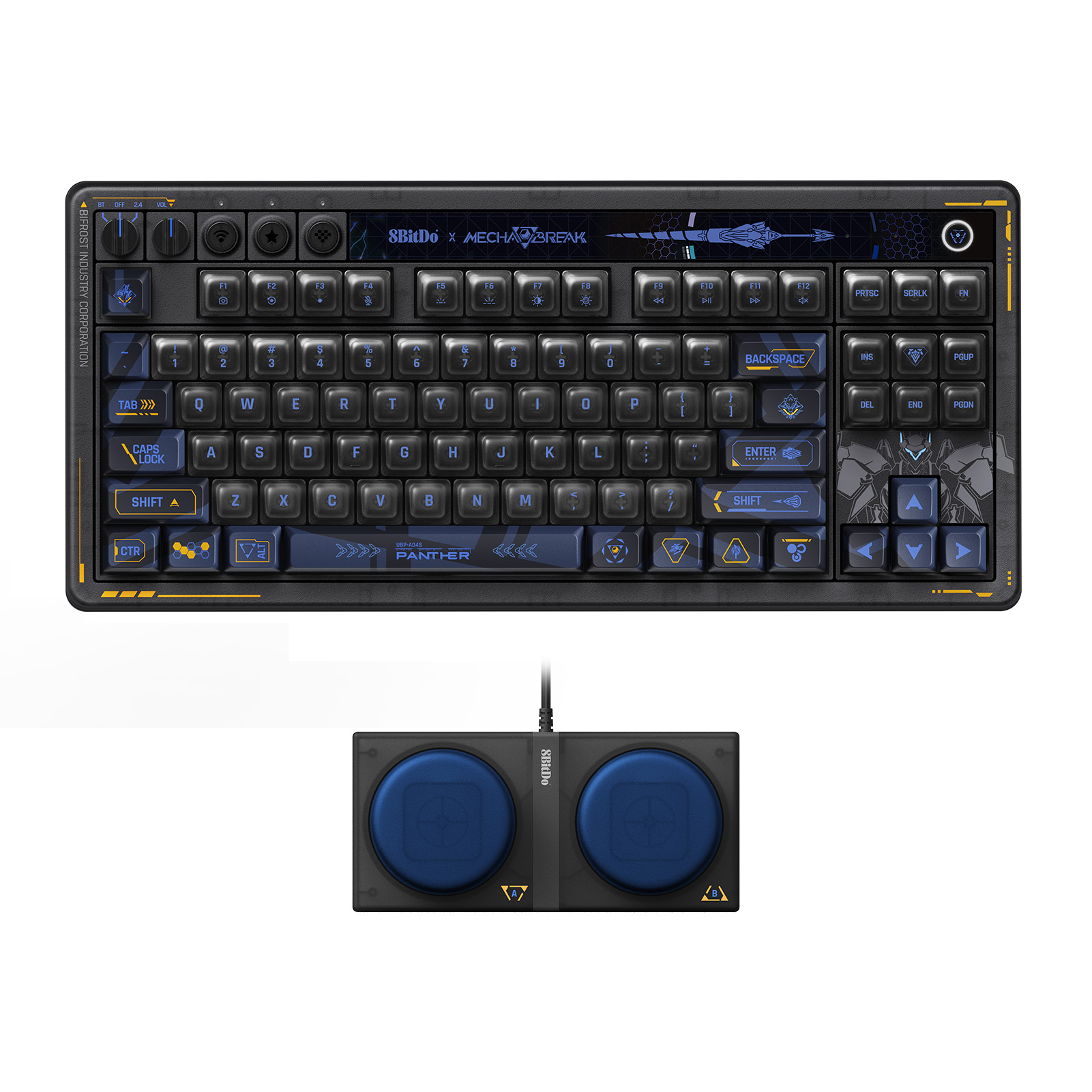 Clavier mécanique rétro 8BitDo - Gaming Keyboard Hot Swappable avis et prix