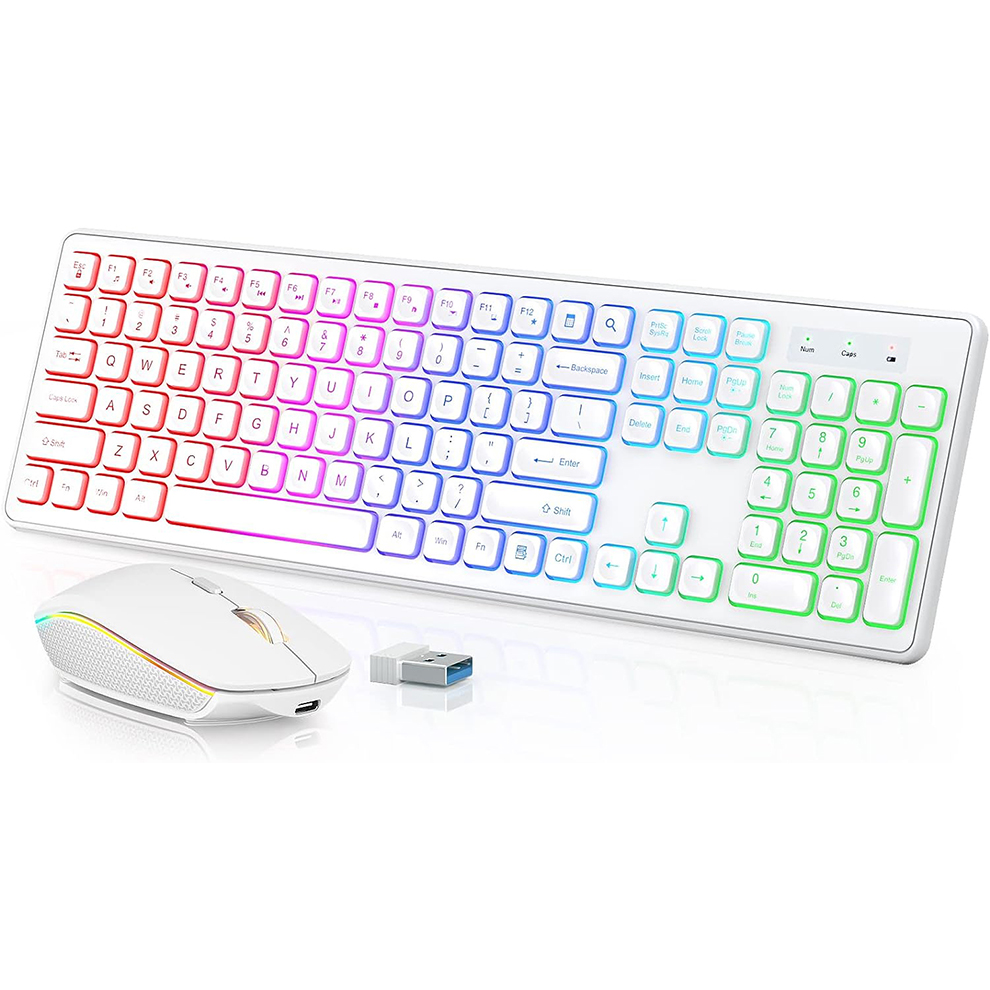 Clavier et souris sans fil rét - Gaming Keyboard Mouse Combo avis et prix